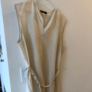 Tunic Length Silk Sleeveless Top